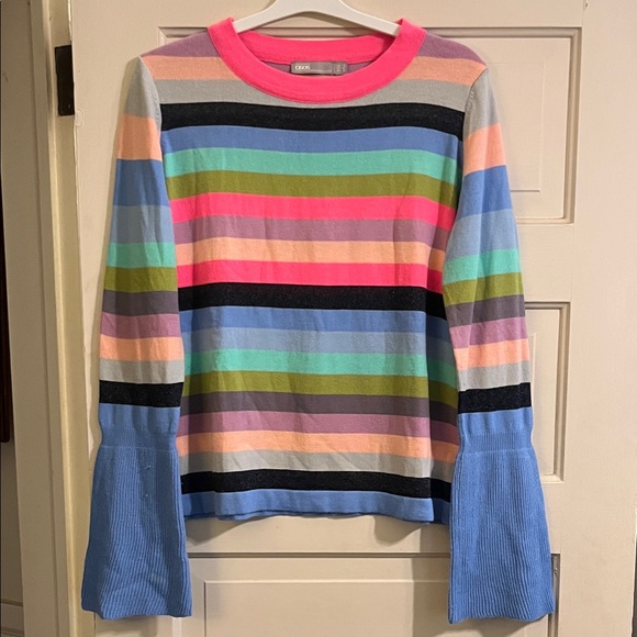 ASOS Sweaters - Multicolor Striped Sweater with Flared Sleeves